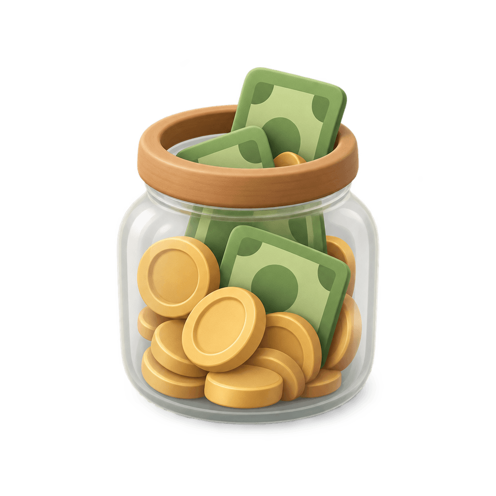 Tip Jar 3D icon