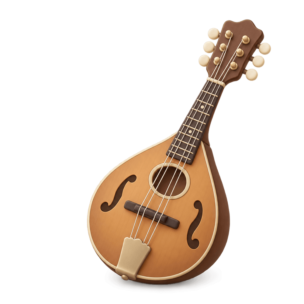 Mandolin 3D icon