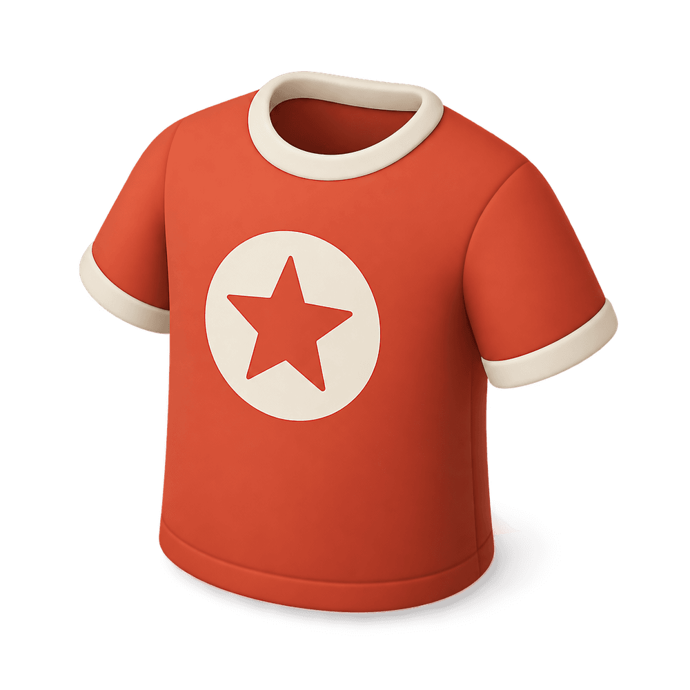 Football T-shirt 3D icon