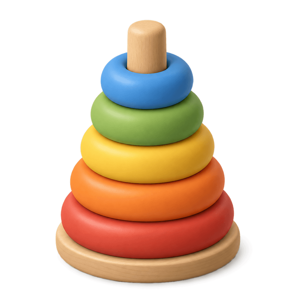 Stacking Rings Toy 3D icon