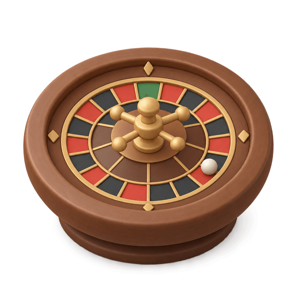Roulette Wheel 3D icon