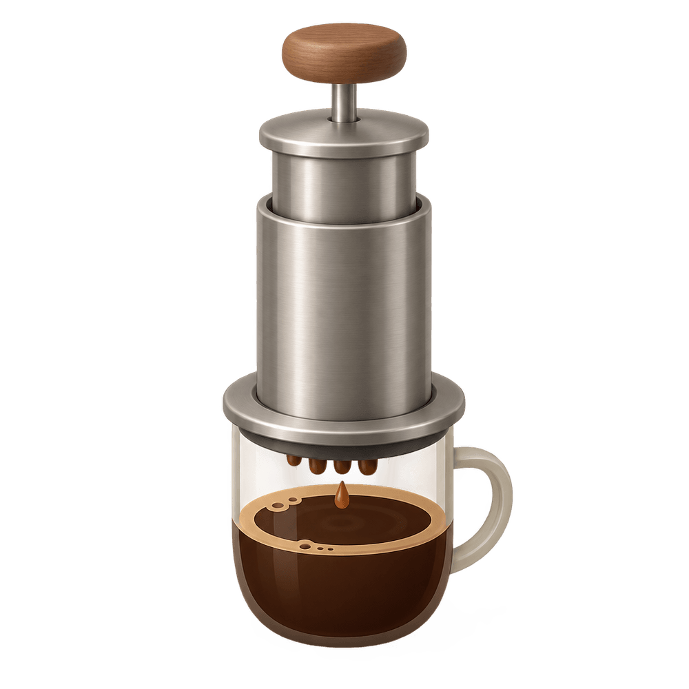 Manual Coffee Press 3D icon