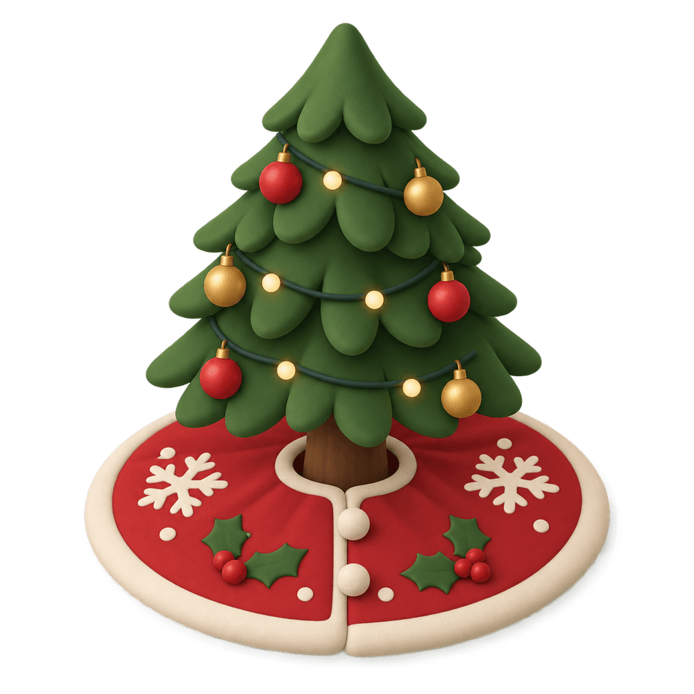 Christmas Tree Skirt 3D icon