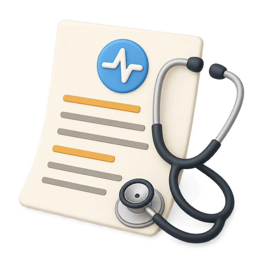 Medical Report 3D icon