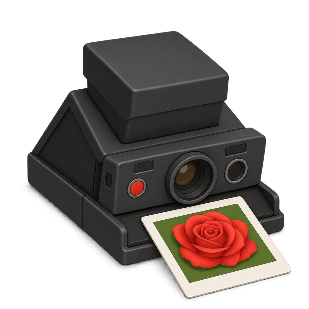 Folding Instant Camera 3D icon