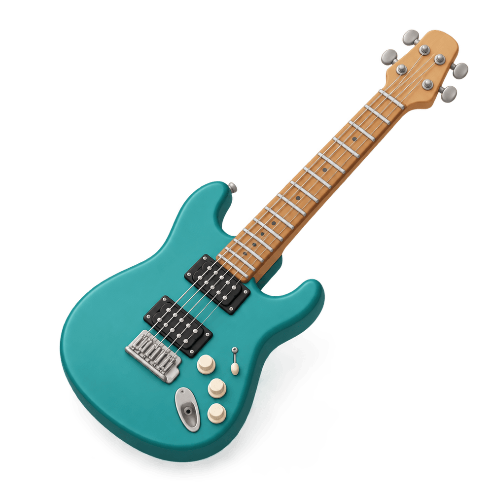 Electric Guitar 3D icon