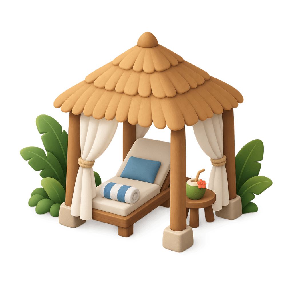 Beach Cabana 3D icon