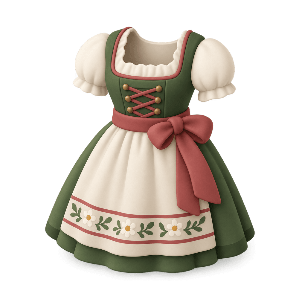 Dirndl 3D icon