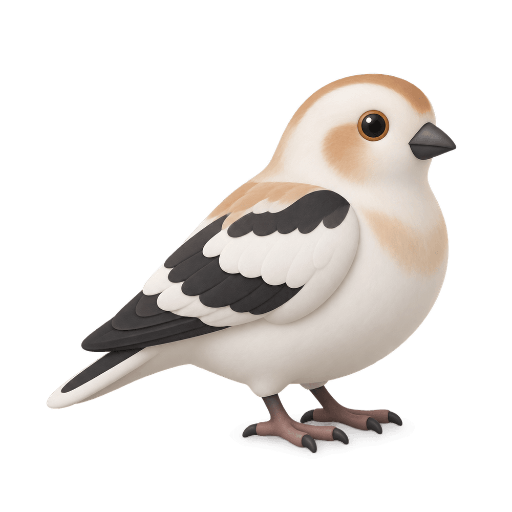 Snow Bunting 3D icon