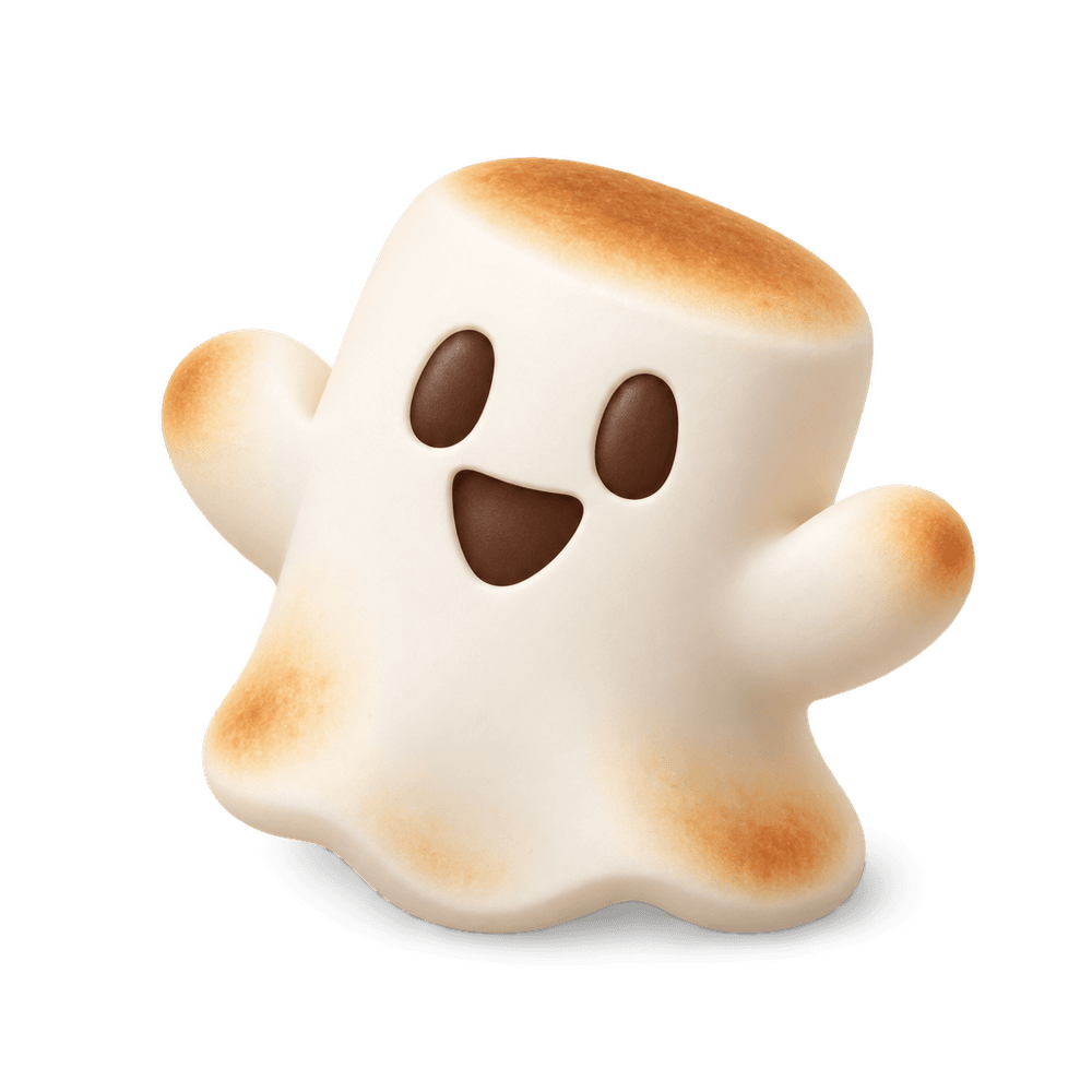 Ghost Marshmallow 3D icon