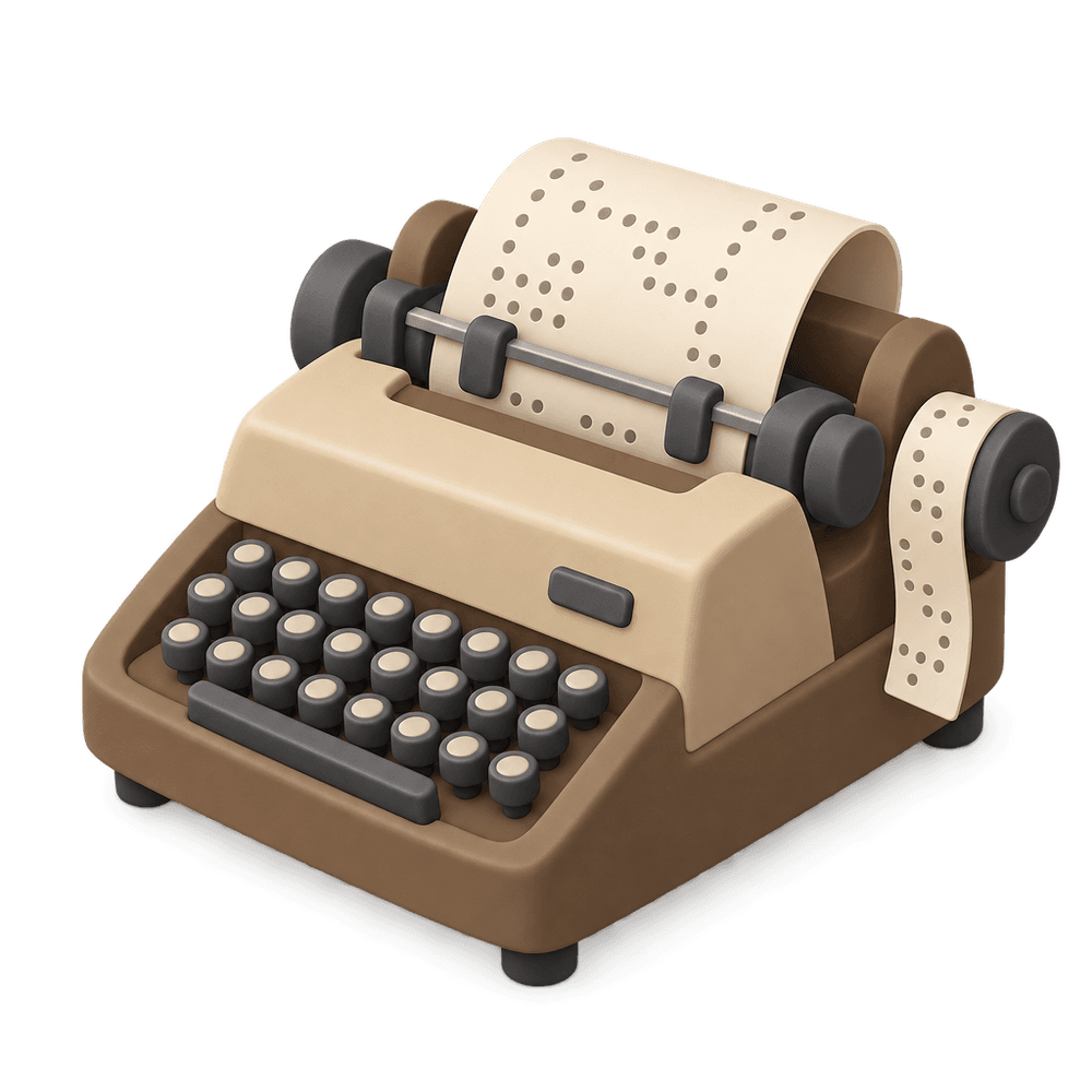 Teleprinter 3D icon