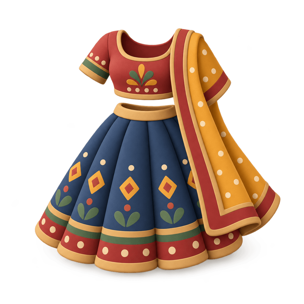 Chaniya Choli 3D icon