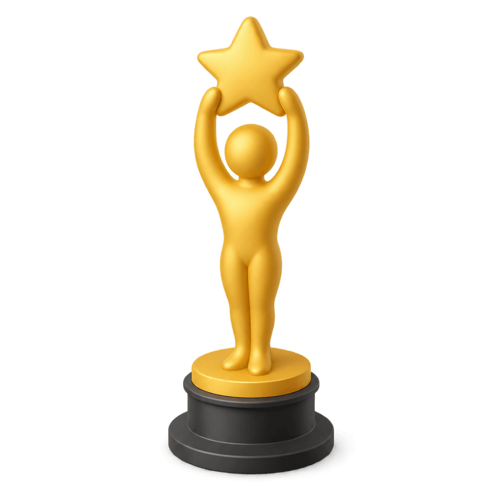 Award Statue 3D icon