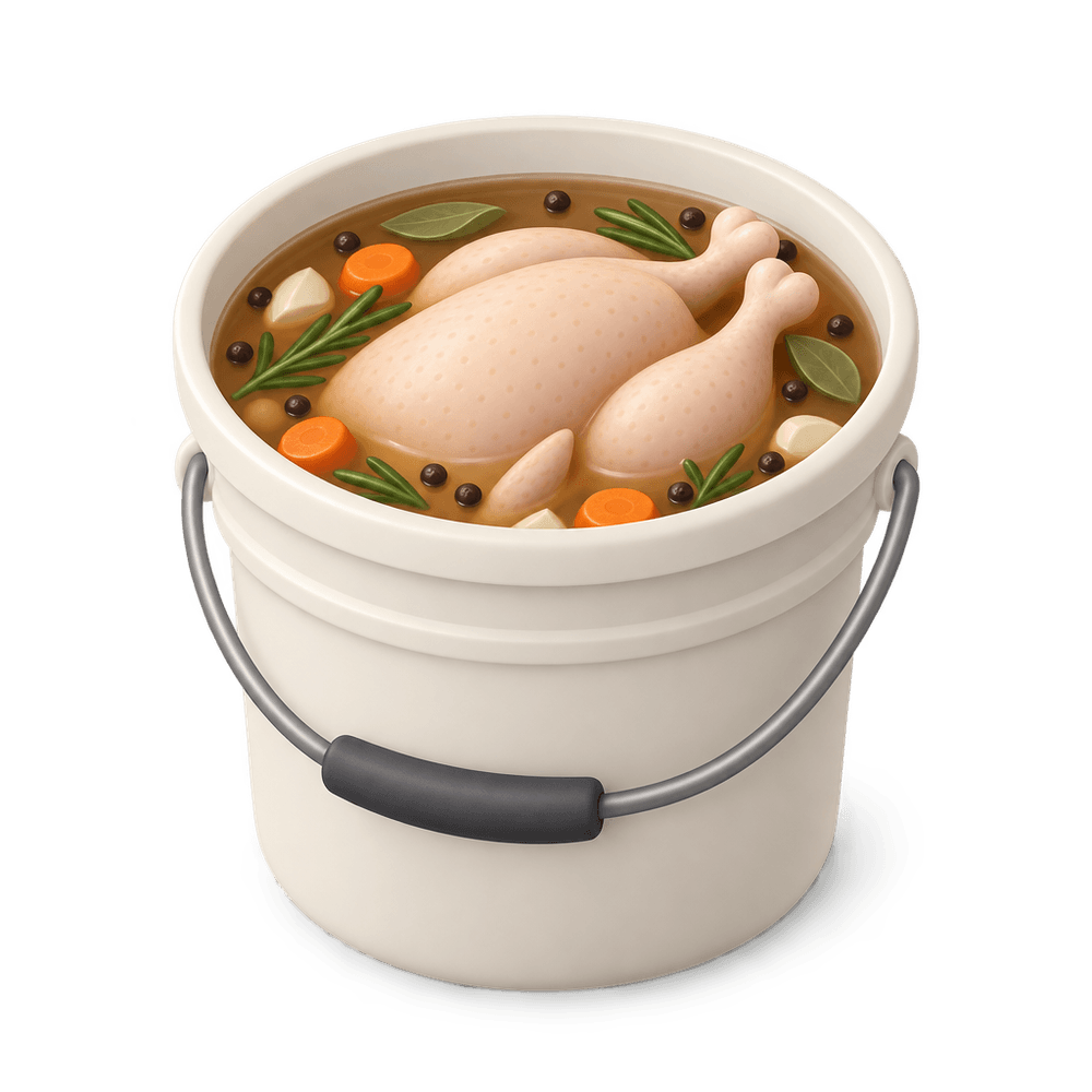Turkey Brine Bucket 3D icon