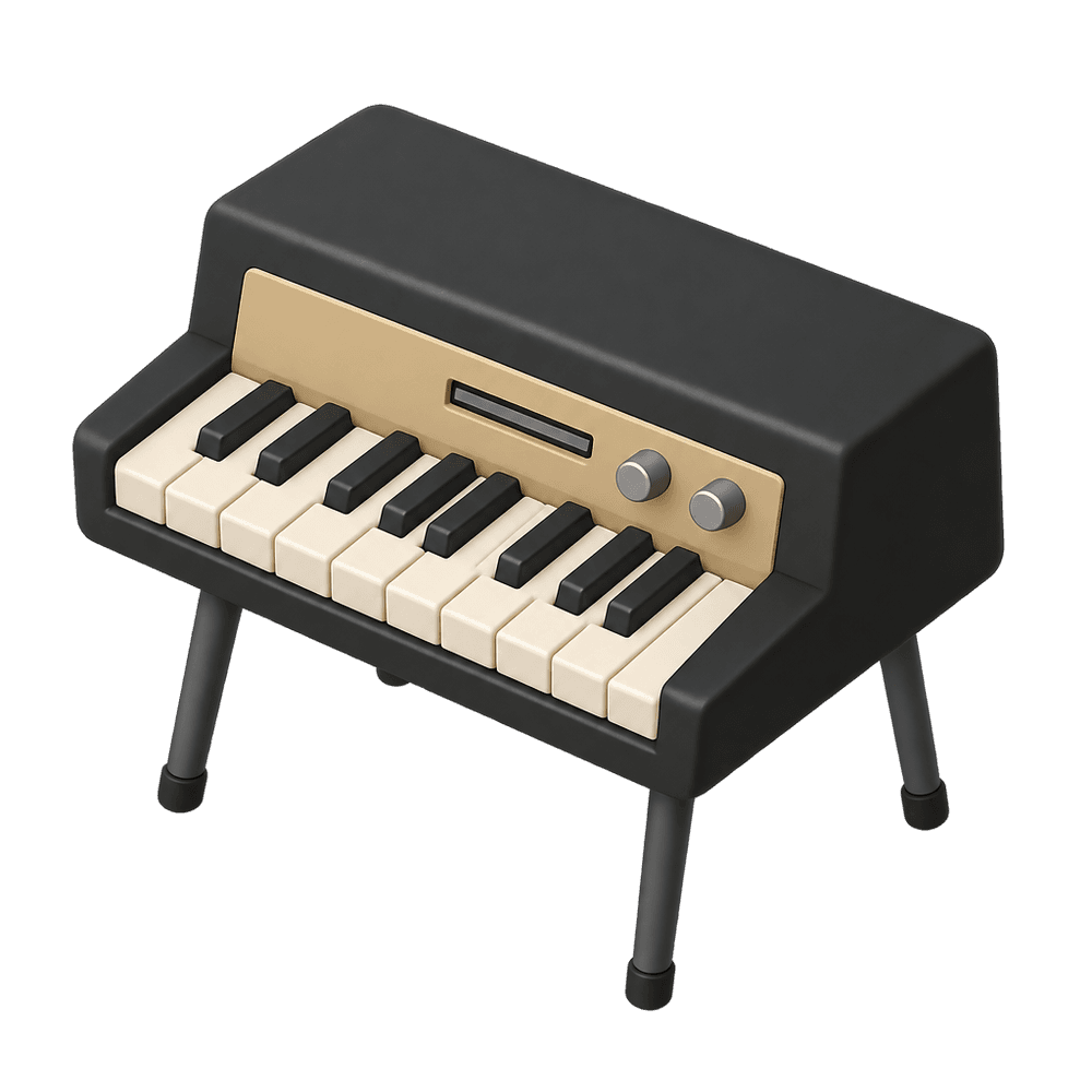 Electric Piano 3D icon