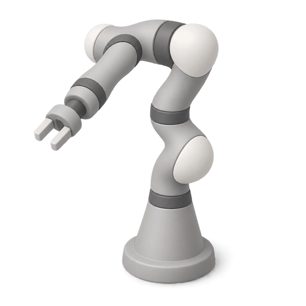 Collaborative Robot Arm 3D icon