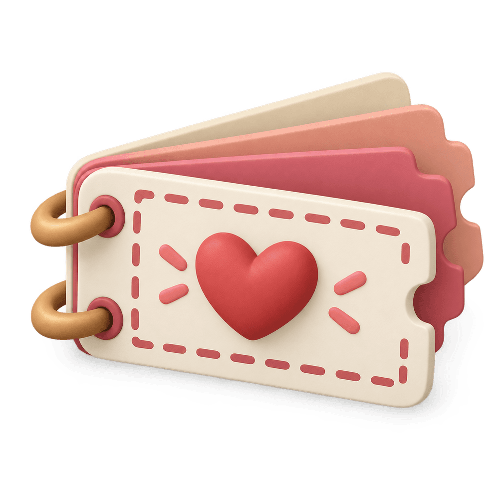 Love Coupon Book 3D icon