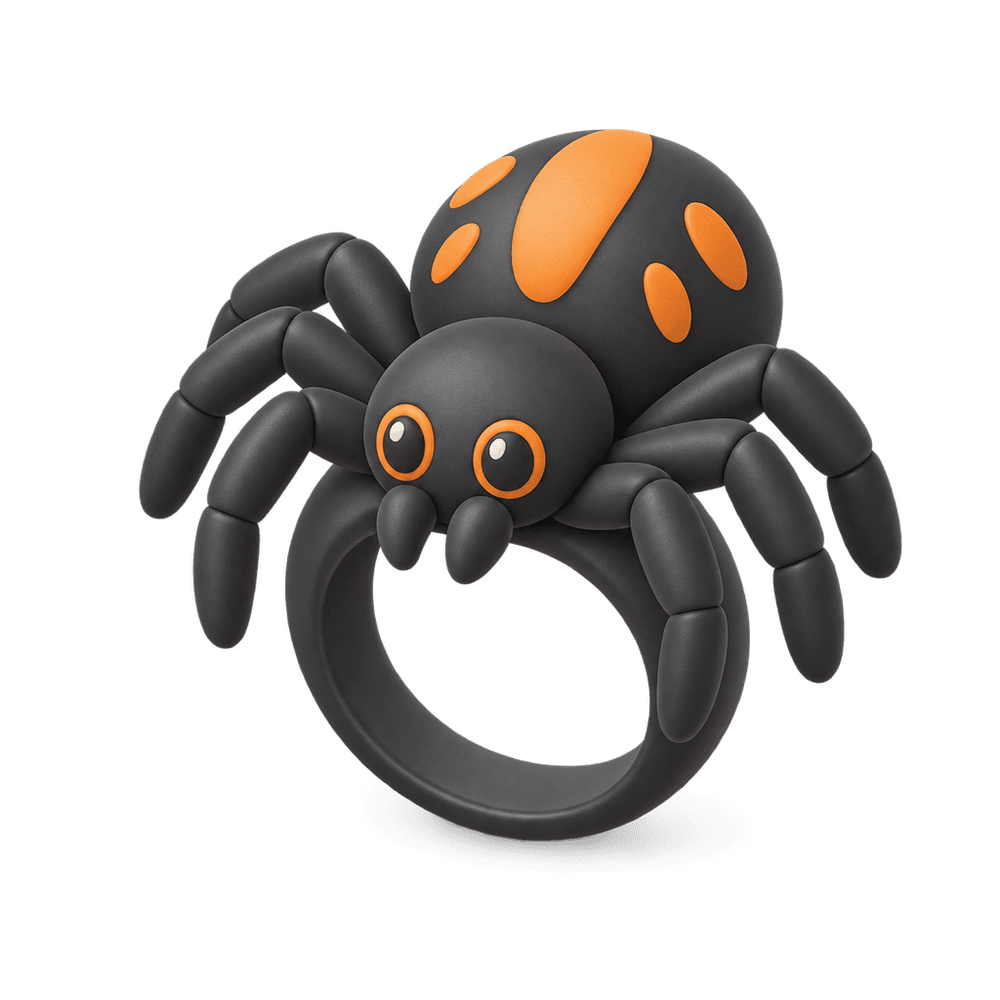 Plastic Spider Ring 3D icon