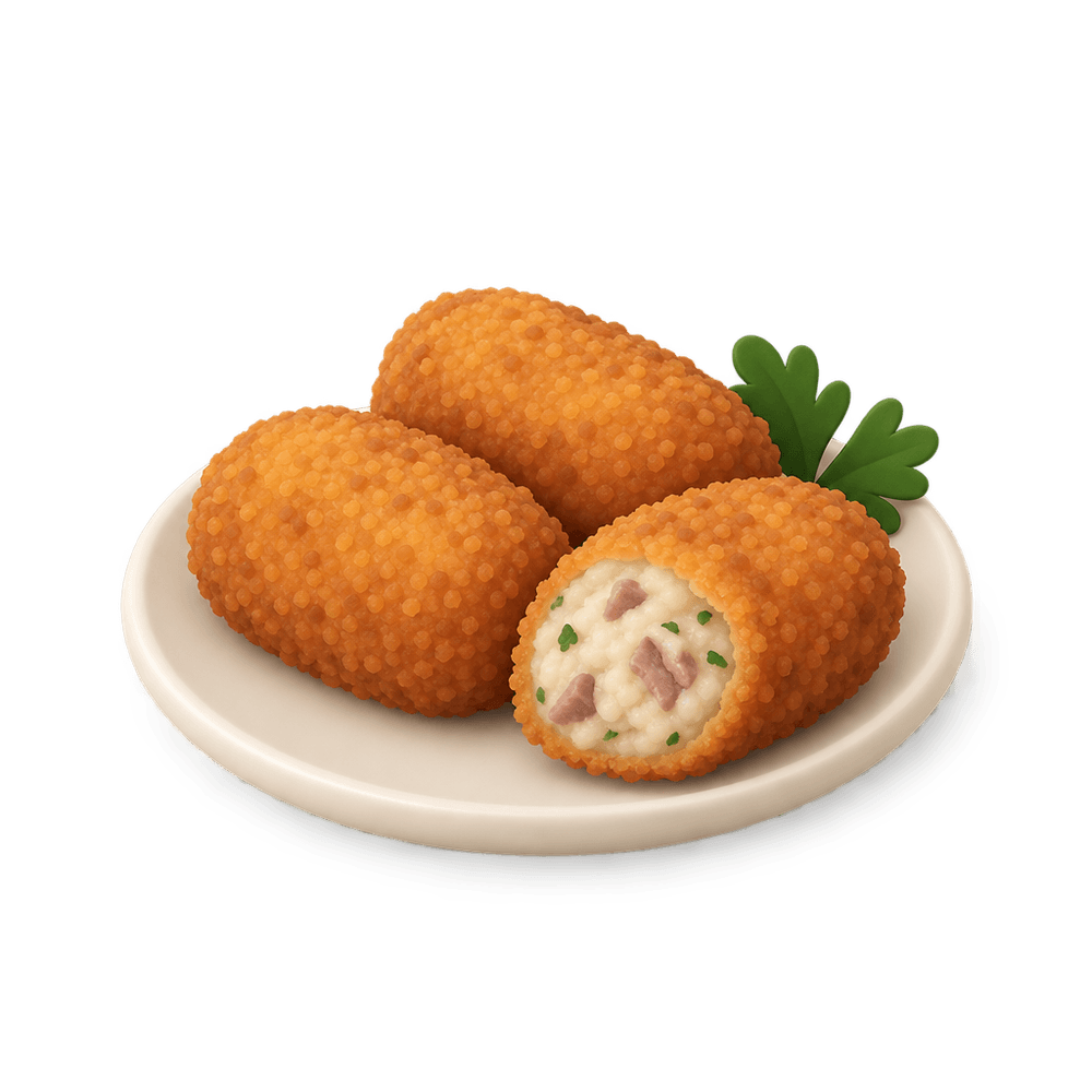Croquette 3D icon