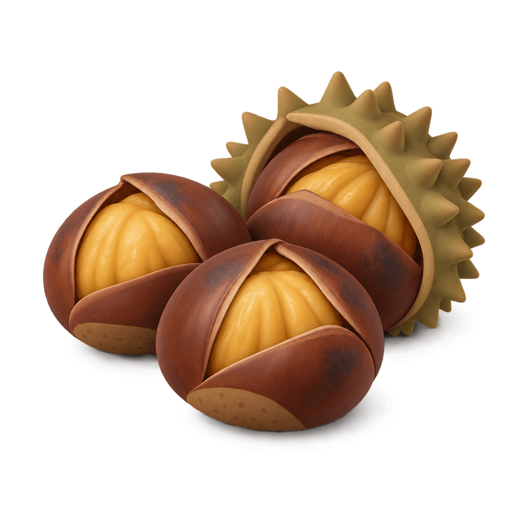 Roasted Chestnut 3D icon