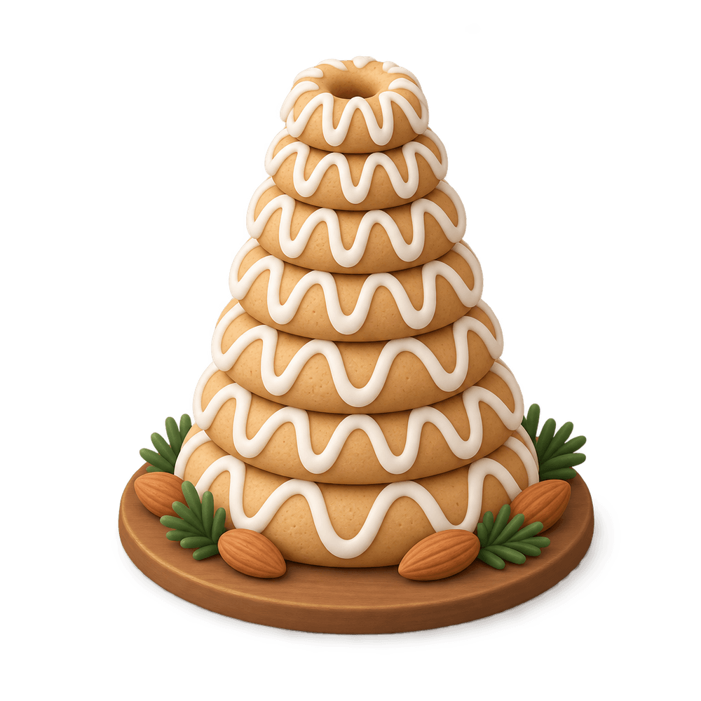 Kransekake 3D icon