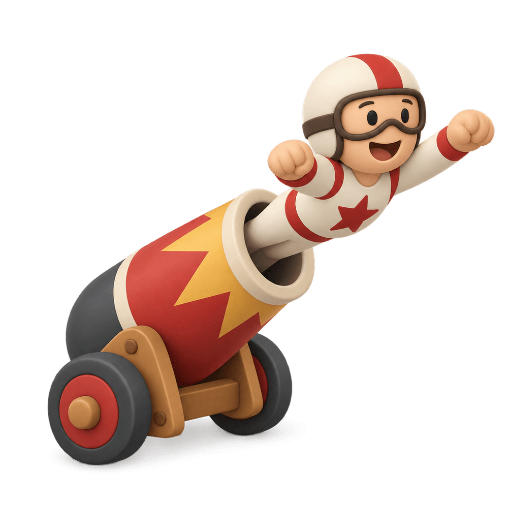Human Cannonball 3D icon