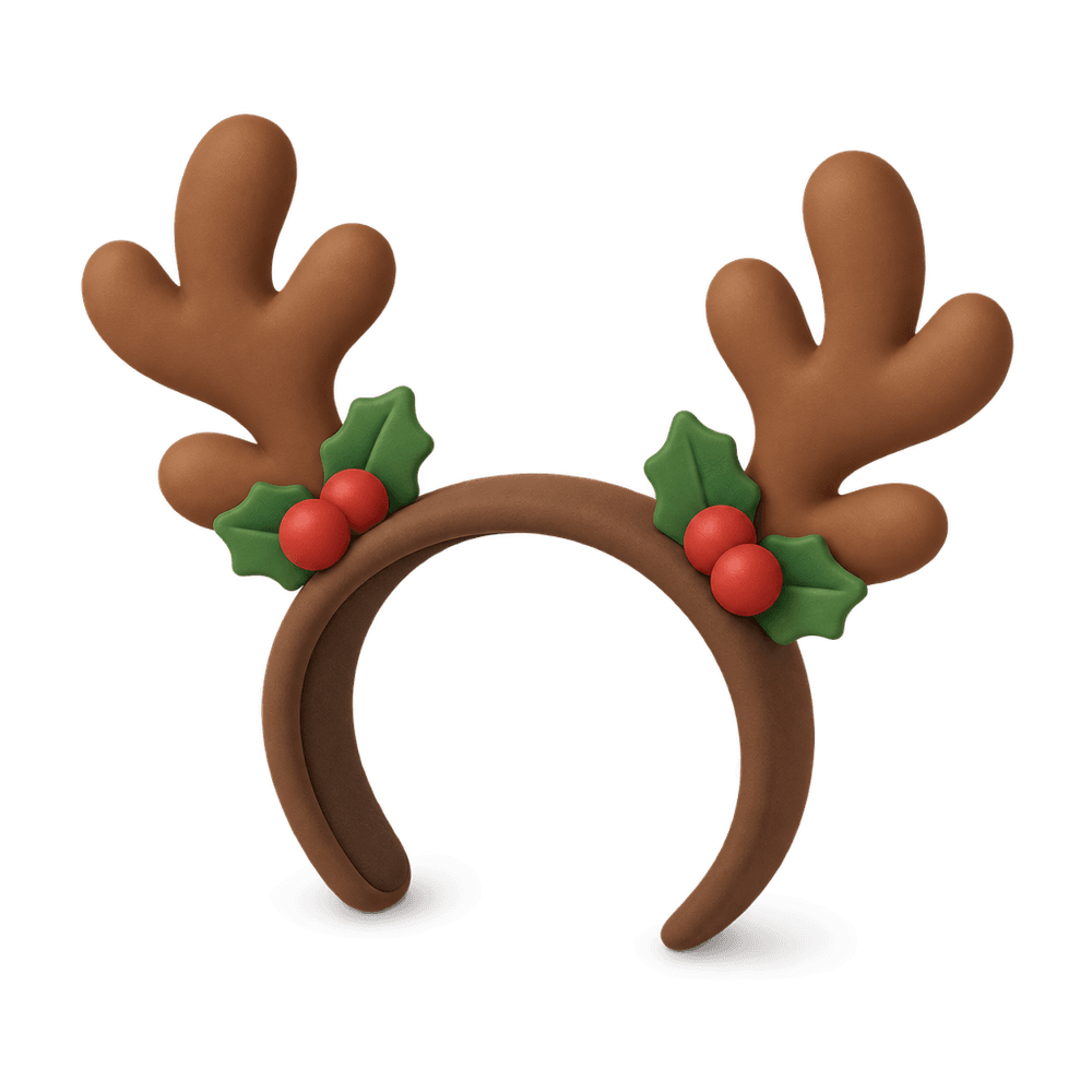 Reindeer Antler Headband 3D icon