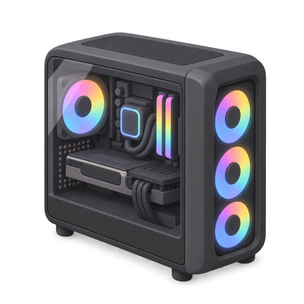 Gaming PC 3D icon