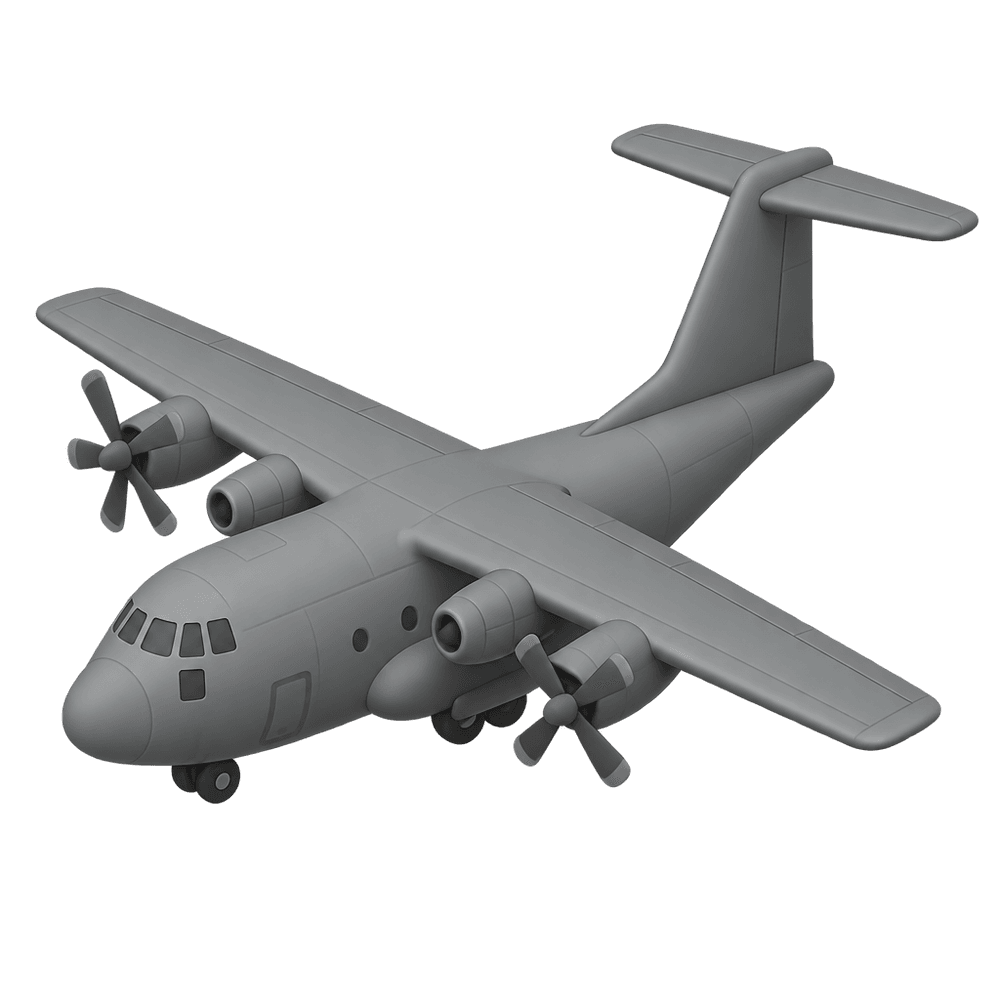Military Transport Plane 3D icon