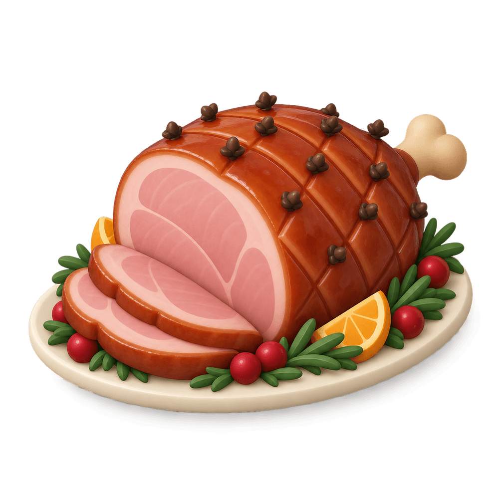 Glazed Holiday Ham 3D icon