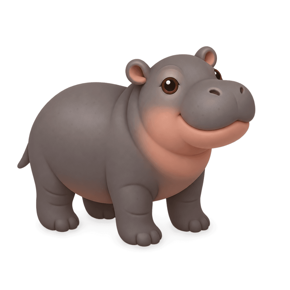 Baby Pygmy Hippo 3D icon