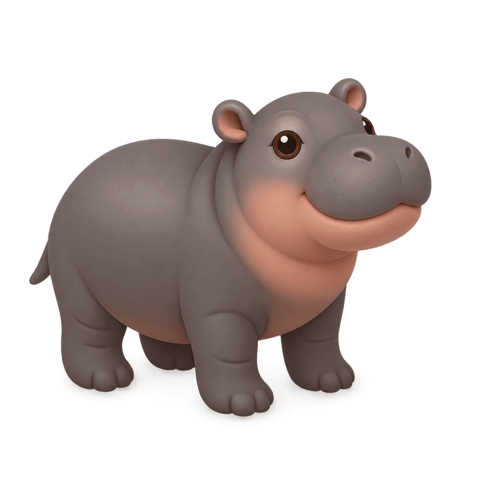Baby Pygmy Hippo 3D icon