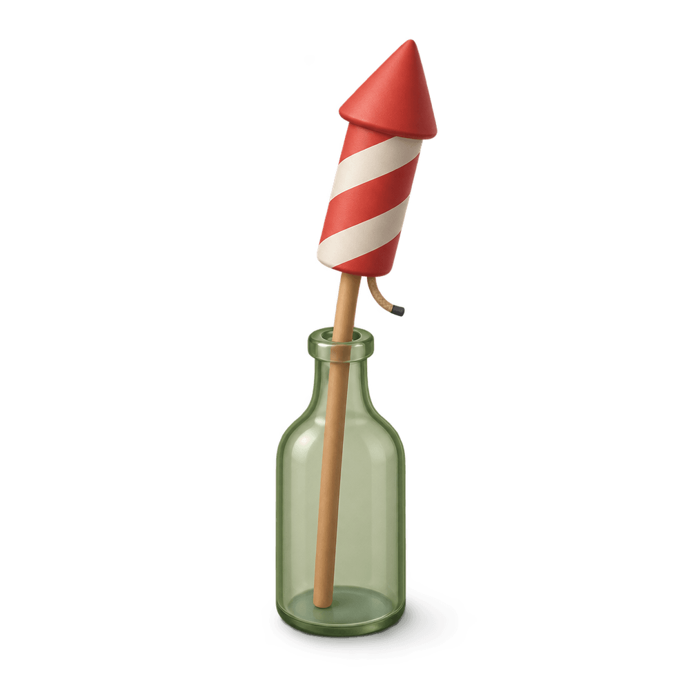 Bottle Rocket 3D icon