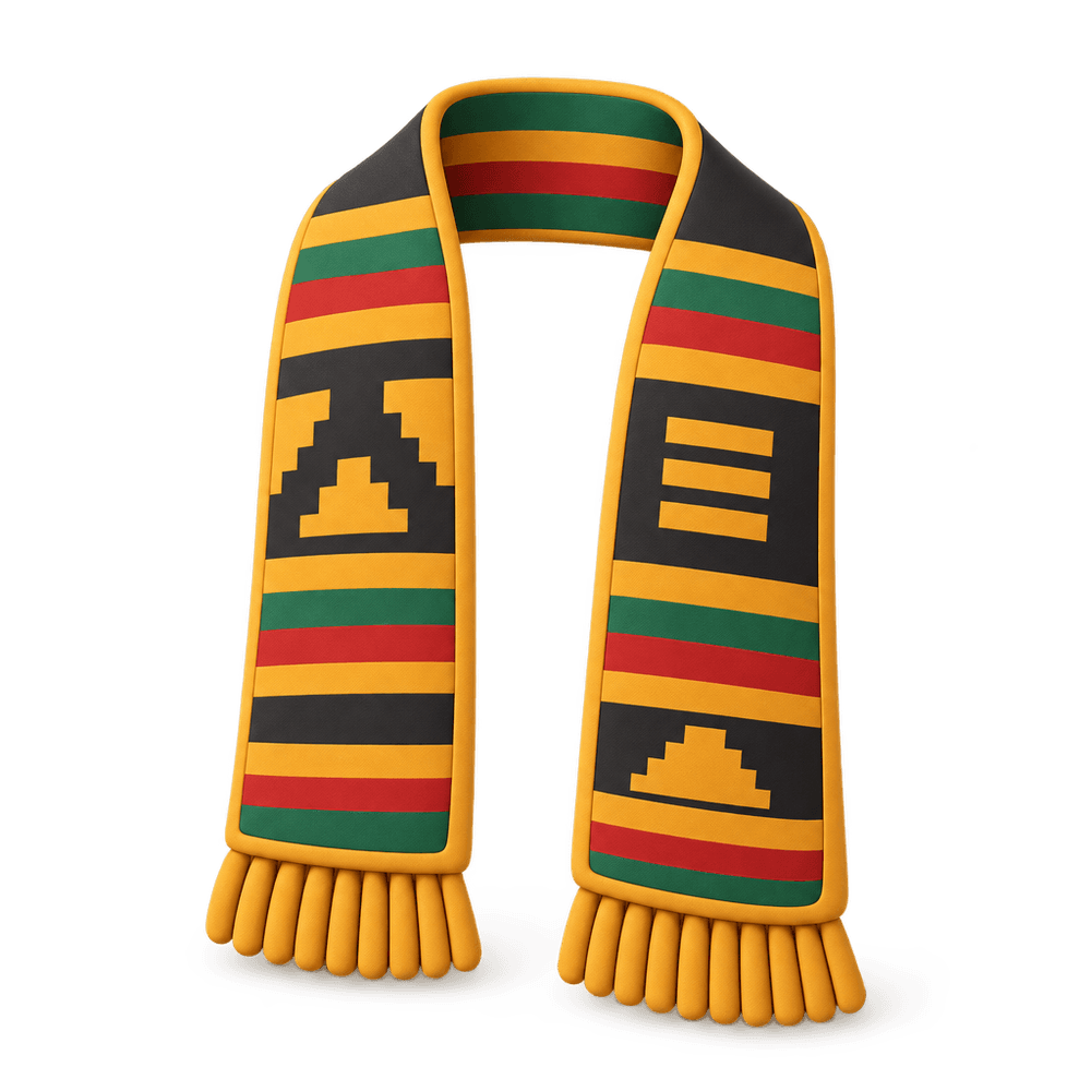 Kente Graduation Stole 3D icon