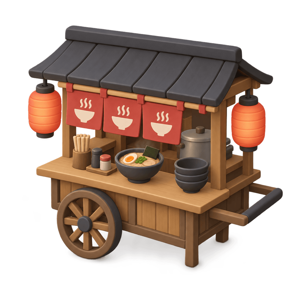 Ramen Yatai Stall 3D icon