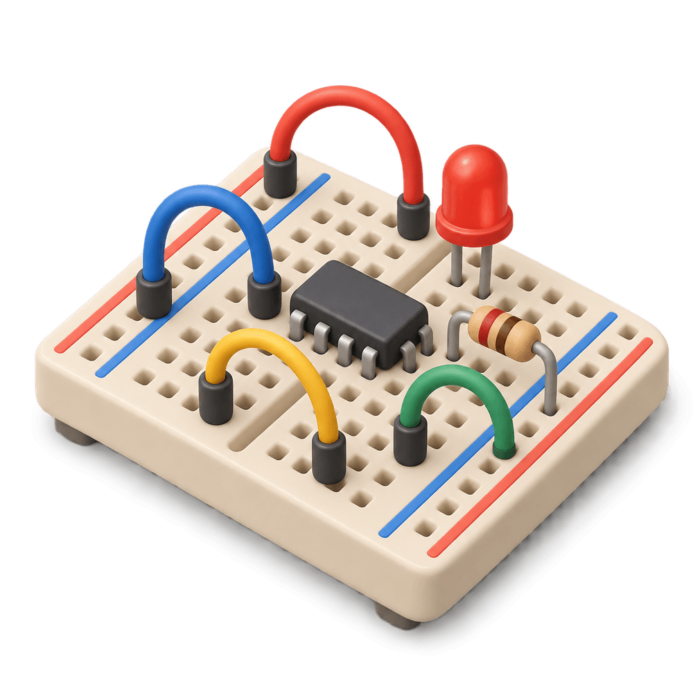 Breadboard Circuit 3D icon