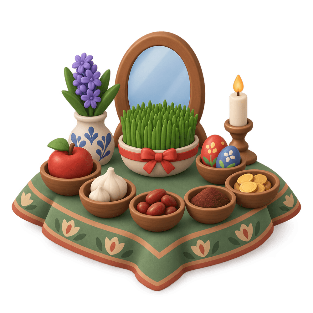 Nowruz Haft-Sin Table 3D icon