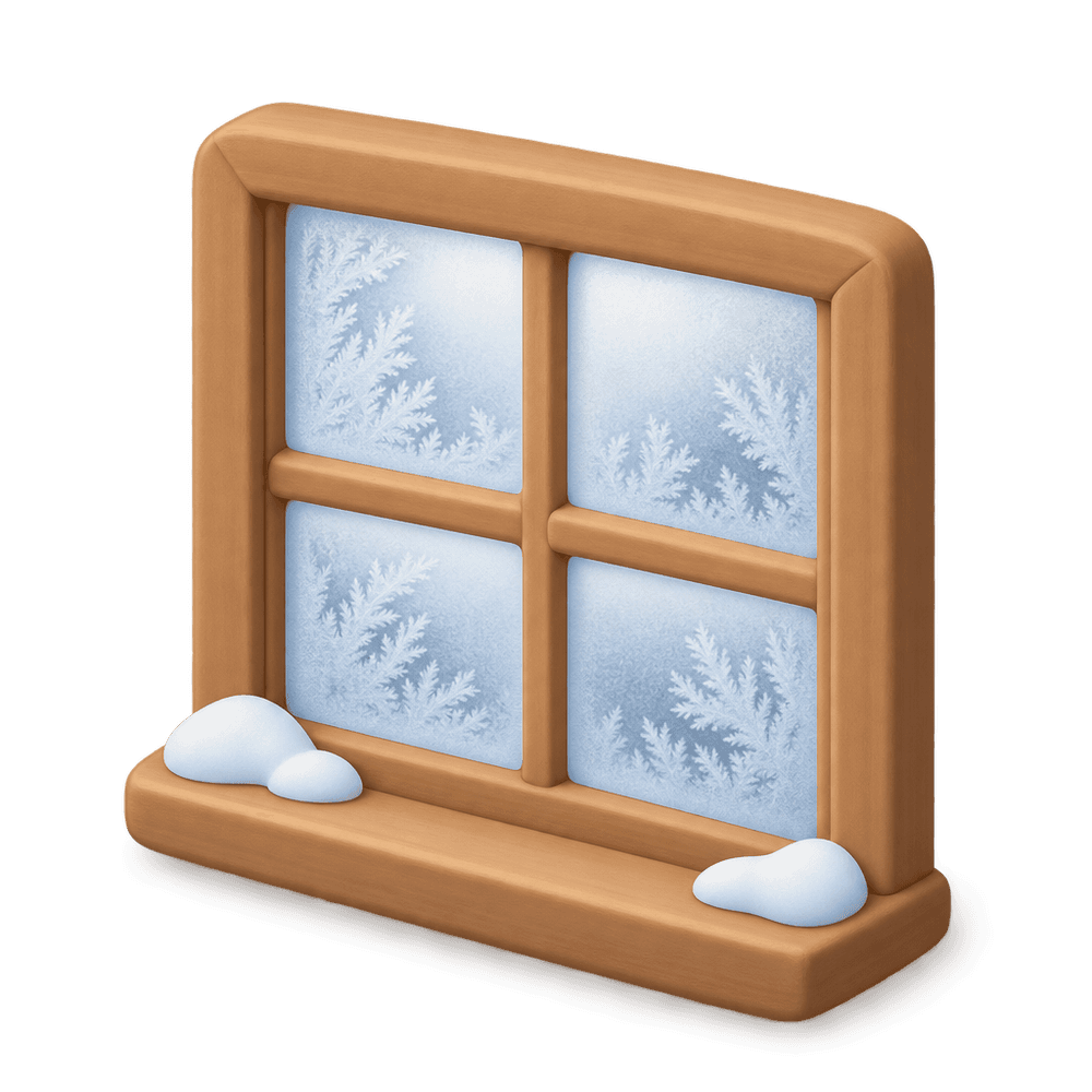 Frosted Window 3D icon