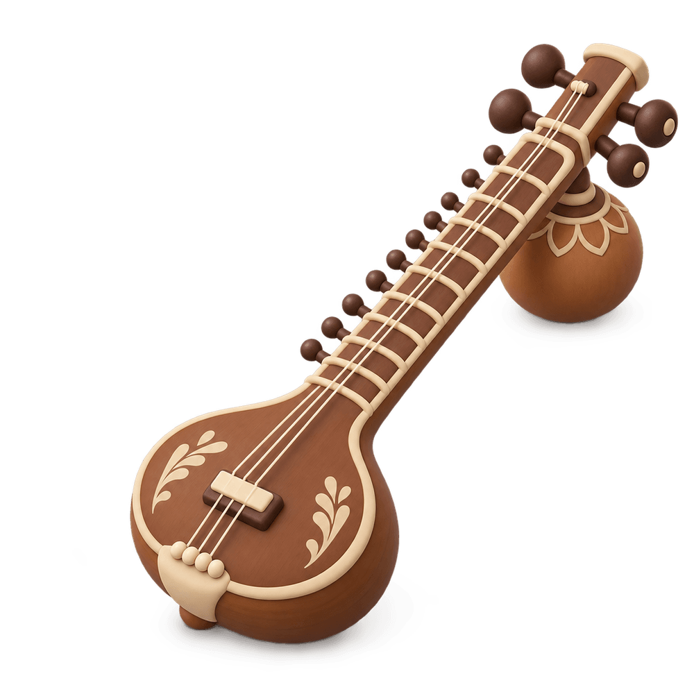Sitar 3D icon