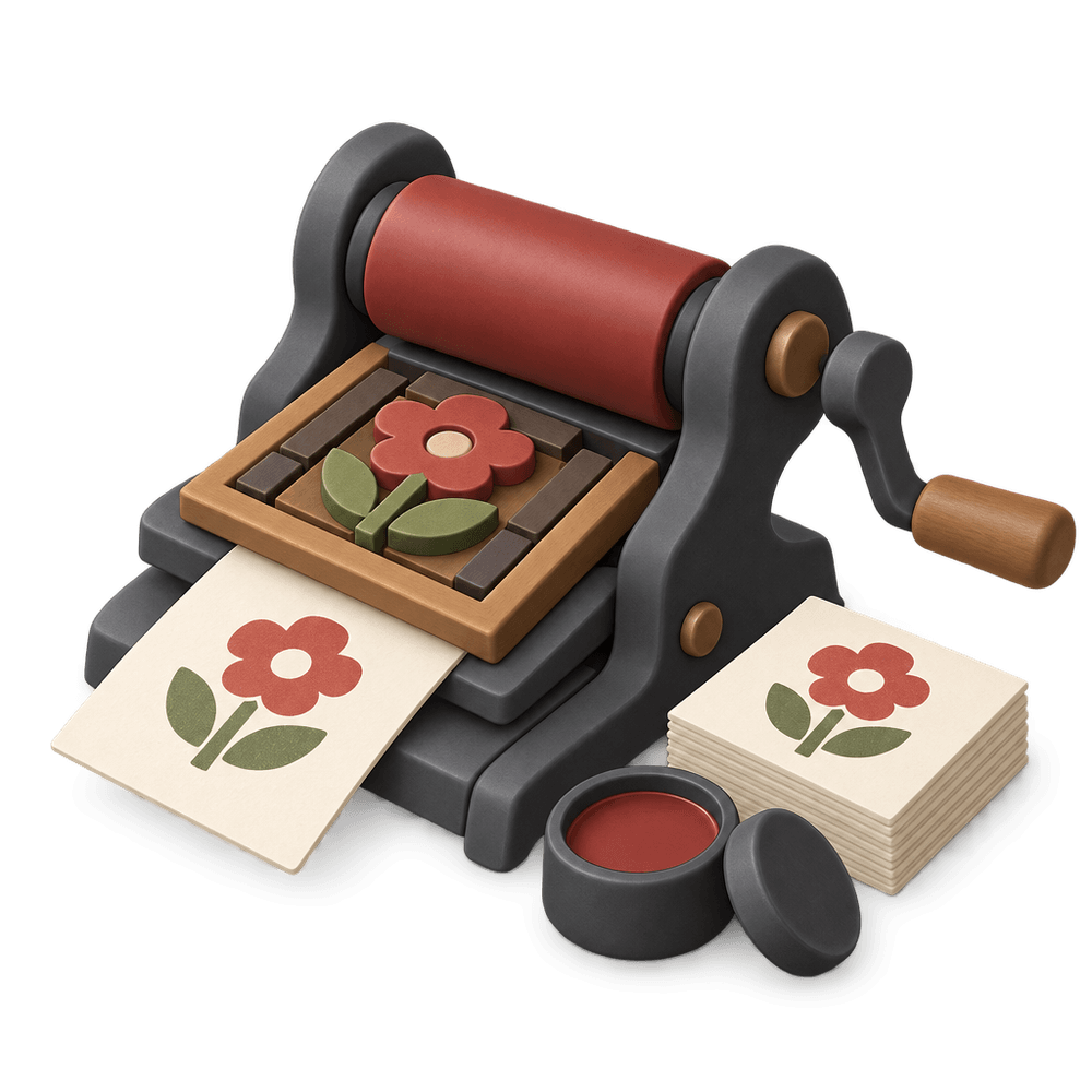 Letterpress 3D icon