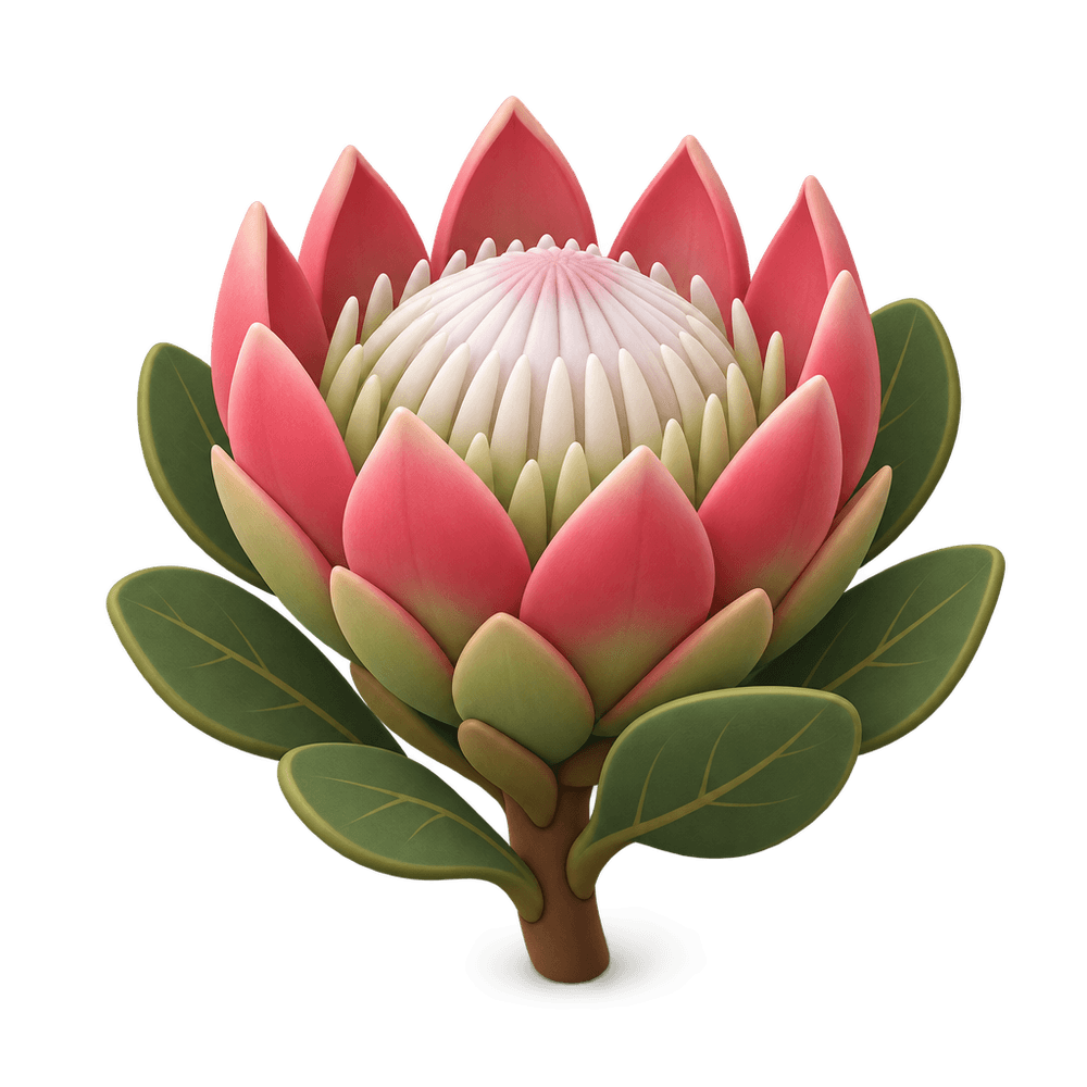 King Protea 3D icon