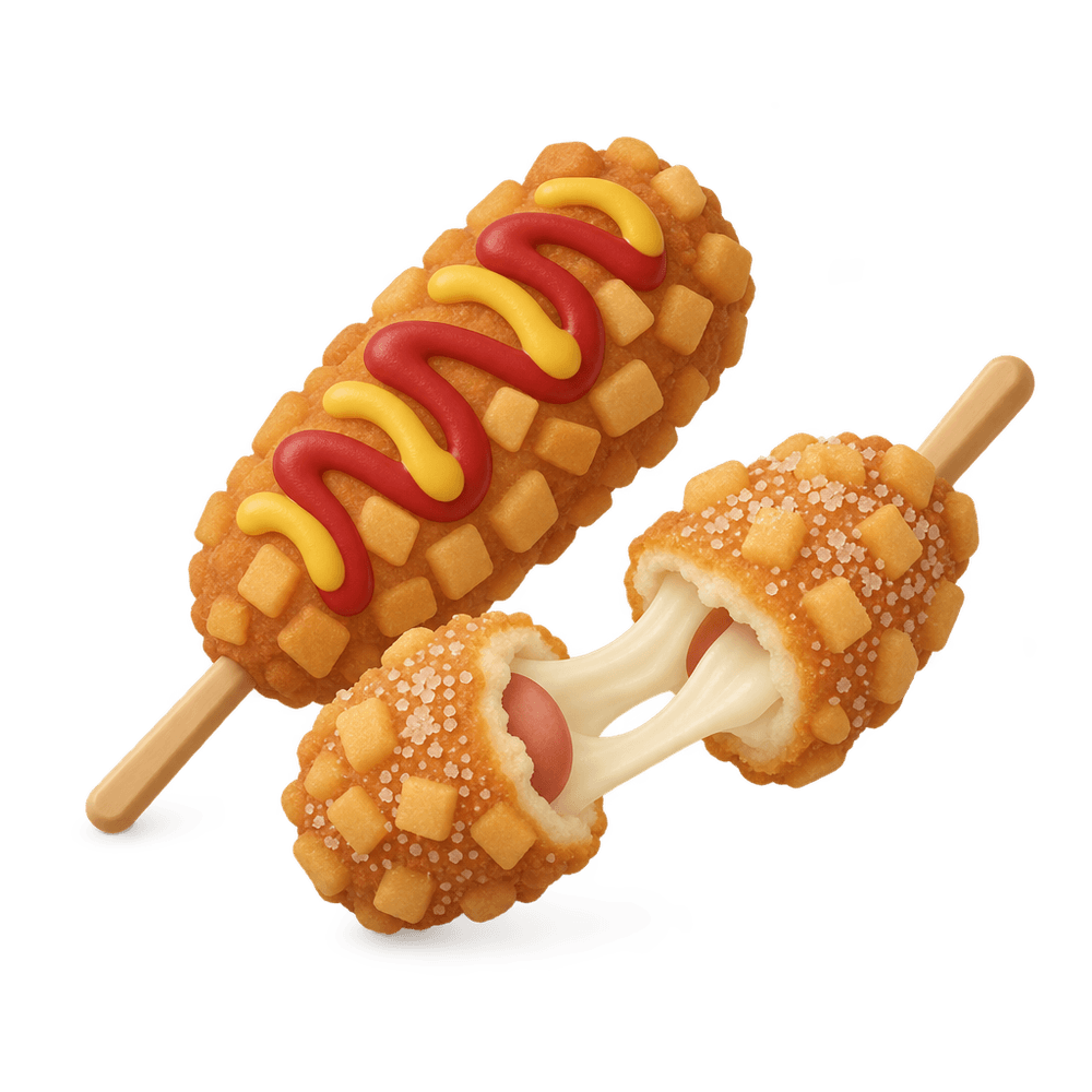 Korean Corn Dog 3D icon
