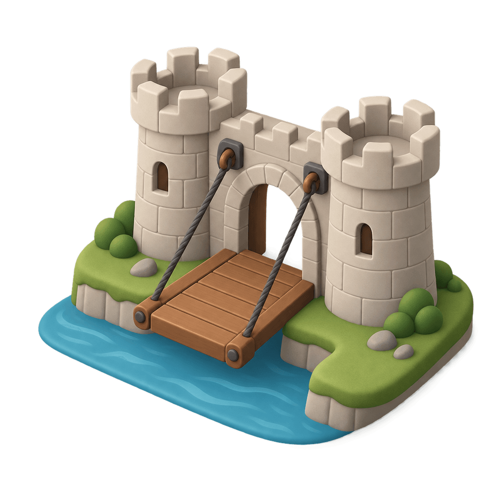 Drawbridge 3D icon