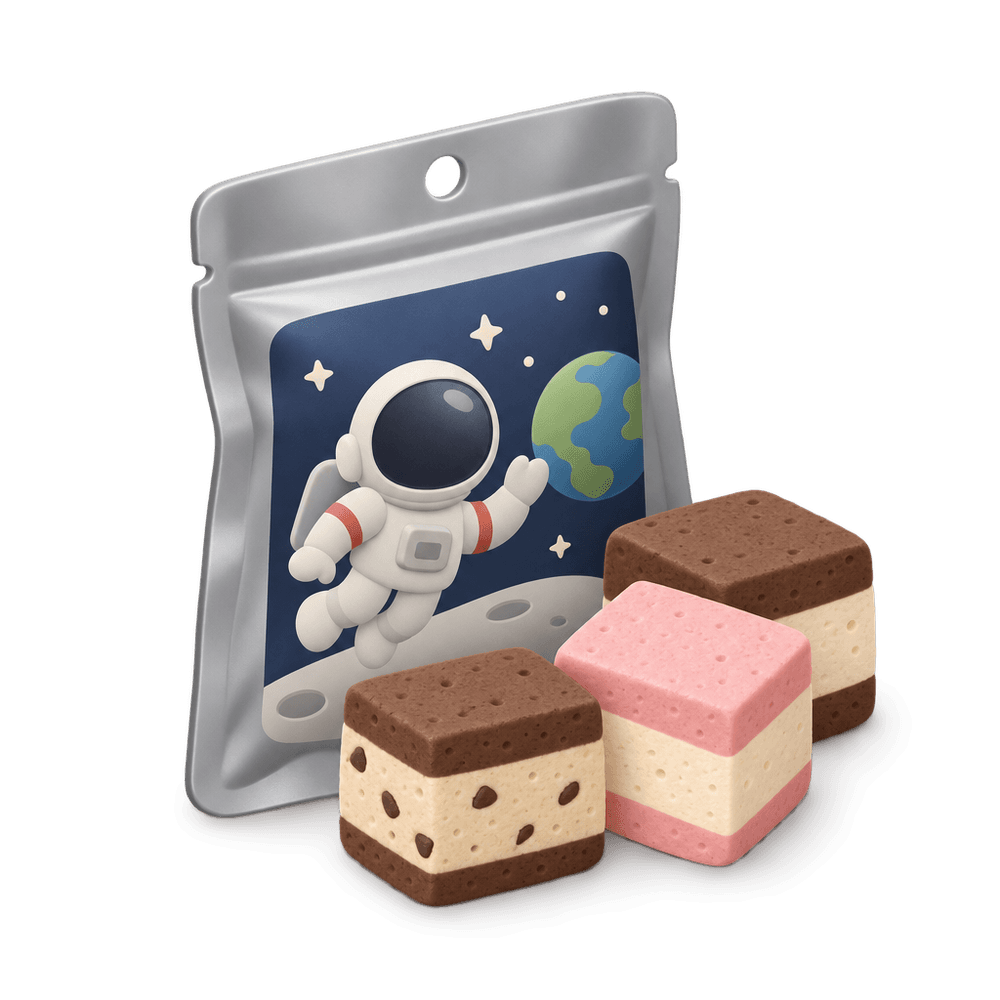 Freeze-Dried Astronaut Ice Cream 3D icon