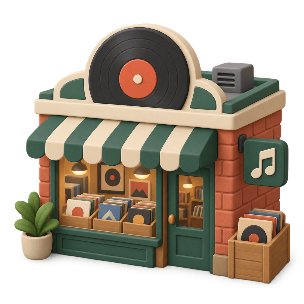 Record Store 3D icon
