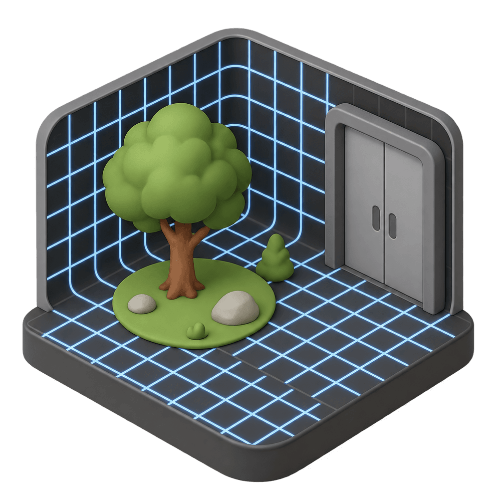 Holographic Simulation Room 3D icon