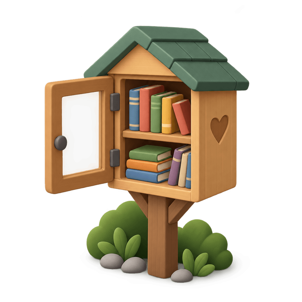 Book Exchange Box 3D icon