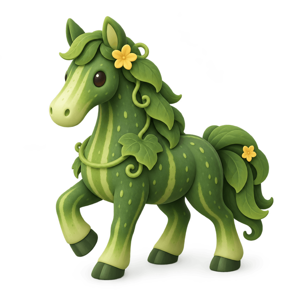 Cucumber Spirit Horse 3D icon