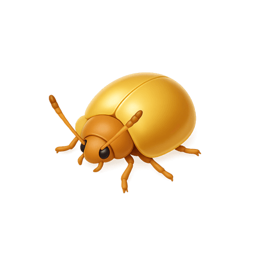 Gold Color Insect Golden Tortoise Beetle | Thiings Collection | Thiings